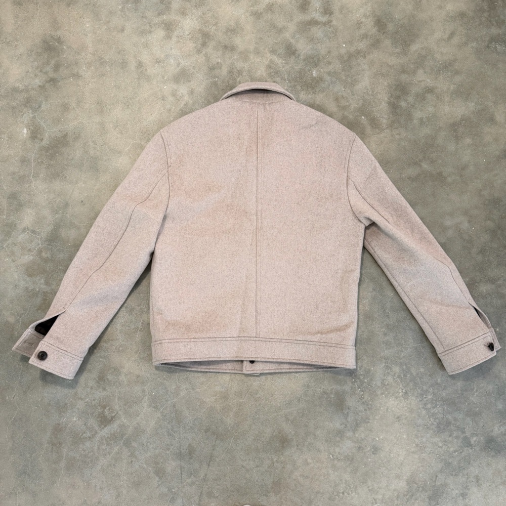 Express Tan Wool-Blend Trucker Jacket - Picture 9 of 12